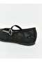 Lcw Steps Black Mesh Detailed Girls' Ballerinas - 5