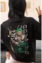 One Piece Roronoa Zoro Anime Back Printed Unisex Oversize Combed Cotton Hoodie - 3