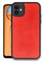 Aconcept iPhone 11 Case Aras Leather Cover (95559) - Red