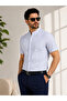 Men's Slimfit Kısakol Hakimyaka Linen Summer Shirt - 3