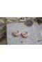 Colorful Steel Hoop Earrings / Pink