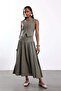 Green Gingham Pattern Vest Skirt Set 8411 - 2