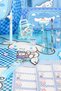 X Dekomus Licensed Blue Cloud Collection Full Stationery Set School, Thermos, Nutrition, and K - 6