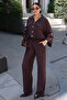 Tencel Fabric Gold Buttoned Bat Sleeve Suit