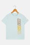 Kids Boy Sportswear Fit Short Sleeve Outdoor T-Shirt, Ice Blue - 2