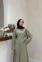 Ihlamur Green Linen Textured Soven Set - 4