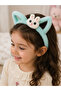 Girl's Plush Rabbit Ears Mint Green Crown