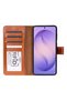 Monte soft tan samsung galaxy s26 (6.3") genuine leather removable wallet phone case - 5