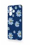 Infinix Hot 30 Compatible Blue Daisy Patterned Silicone Case - 4
