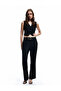 Pocket Detailed Viscose Blended High Waist Wide Leg Fabric Trousers - 2
