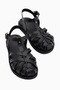 Jemila Black Caged Women's Sandals - 4