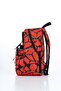 Triple Set Waterproof Primary & Secondary School Backpack with Lunch Bag & Pen Holder - Red - 6