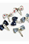 Bow Detailed 3-Piece Snap Hair Clip - 2