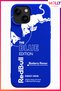 Cobalt Blue the Blue Edition Patterned Velvet Inside Silicone Case for iPhone 14 Plus