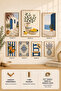7-Frame View of the Mediterranean |   Lemon |   Olive |   Modern |   Italian & Mediterranean Style |   Living Room, Office, Kitchen and Study Room Wall Decor