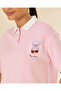 Women Pink Modal Polo T-Shirt - 4