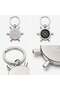 10 Pieces of 2001 Rudder Design Single-Sided Laser Printed Metal Compass Keychains with Your Logo - 3