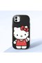 Samsung Galaxy A04 Compatible Case with Camera Protection Black Silicone Couple Phone Case with Kitty Pattern