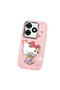 Infinix Smart 8 Compatible Case Camera Protector Pink Silicone Couple Phone Case with Kitty Pattern - 3