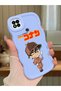 Poco C31 Compatible Case Camera Protector Blue Silicone Couple Phone Case Conan Pattern