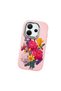 Redmi Note 14 4g Compatible Case Camera Protector Pink Silicone Couple Phone Case with Floral Pattern - 3