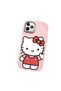 iPhone 11 Pro Compatible Case with Camera Protector Pink Silicone Couple Phone Case with Kitty Pattern - 3