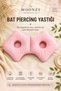 Moonzy Bat Double Ear Hole Piercing Pillow Adjustable Filled 100% Cotton Poplin Cover Side Sleeper Pillow