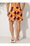 Men's Tropical Patterned Swim Shorts with Zipper Pockets and Mesh Lining, Quick-Drying - 4
