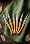 Valls 6-Piece Fishbone and Steak Knife Set 21.5 cm - Stainless Steel Fish Knife with Bamboo Handle