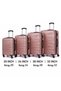 4-Piece ABS Hard Shell Luggage Set 20/24/28/32 Inch, TSA Lock, 360° Silent Spinner Wheels, Durable Unisex Suitcase for Business Student Family Trip, Stylish Travel Suitcase - 7
