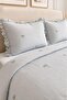 Palm Fiber Filled Double 240X260 cm Bedspread Gray - 2