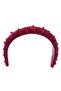-Crystal Embellished Headband - Midnight Black & Hot Pink - 2