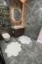 2-Piece Daisy Bath Mat Set Non-Slip Base Washable Plush Fluffy Post 80X80 - 100X100 - 4