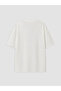 Ecru Crew Neck Men's T-Shirt - 5