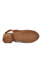 Tan Soft Comfortable Sole Velcro Closure Genuine Leather Women's Heeled Sandals 45223 - 5
