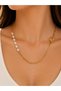 Women's Gold Color Pearl Detailed Heart Apparatus Stainless Steel Bracelet – 316L Steel
