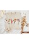 Colorful Flowers Printed 2 Thread Threaded Crew Neck Sweatshirt