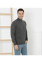 Men's Half Turtleneck Knitwear Sweater Soft Textured Cotton Fine Weave, Long Sleeve Comfortable Regular Fit - F - 2