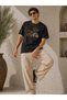 Men's Motorcycle Printed T-Shirt Crew Neck Short Sleeve Summer T-Shirt - Black - 4