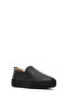 Women's Black Leather Comfort Shoes Af460004Dv - 7