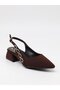 Peri 3668 Brown Satin Women's Sandals - 6