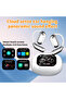 Open Ear Wireless Earbuds Air Conduction Sports with Touch Screen HiFi Noise Canceling - 3