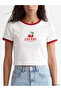Crew Neck Cherry Printed Women's T-Shirt - 3