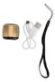 Mini Wireless Bluetooth Speaker – Portable Rechargeable Stereo Speaker with Enhanced Bass, Compact Audio Speaker for Home, Outdoor & Travel, Gold - 2
