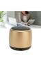 Mini Wireless Bluetooth Speaker – Portable Rechargeable Stereo Speaker with Enhanced Bass, Compact Audio Speaker for Home, Outdoor & Travel, Gold - 4