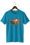 Hunter Printed Unisex T-Shirt – Deer and Wild Boar Themed Outdoor Crew Neck