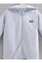 3 Threaded Yarn Hooded Baby Boy Jumpsuit with Fleece Lining for Winter - 2