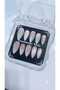 100% Handmade Cat Eye Ombre Press-On Nails - Custom Stiletto Shimmer Gel Nails