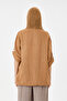 Women's Camel Italian 100% Linen Mesh Hooded Zippered Linen Jacket Size 38 - 44 - 5