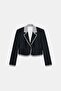 Allbucks Za - Ra Short Contrast Gingham Blazer Abzra00014 - 7